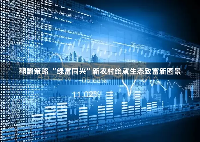 翻翻策略 “绿富同兴”新农村绘就生态致富新图景